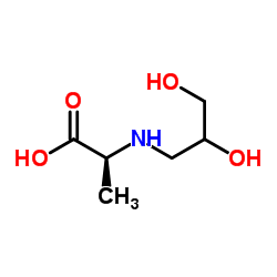 L-Alanine, N-(2,3-dihydroxypropyl)- (9CI)结构式