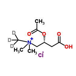 Acetyl-L-carnitine-d3 hydrochloride结构式
