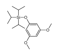 (3,5-dimethoxyphenoxy)-tri(propan-2-yl)silane结构式