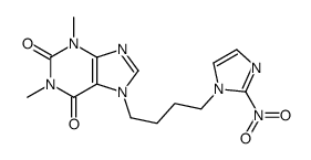 7-(4'-(2-nitroimidazole-1-yl)butyl)theophylline结构式