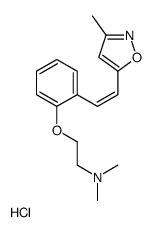 N,N-dimethyl-2-[2-[(E)-2-(3-methyloxazol-5-yl)ethenyl]phenoxy]ethanami ne hydrochloride结构式