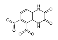 5,6-dinitro-1,4-dihydroquinoxaline-2,3-dione Structure
