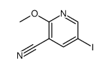 5-iodo-2-methoxy-nicotinonitrile Structure