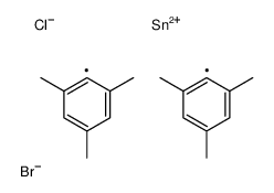 bromo-chloro-bis(2,4,6-trimethylphenyl)stannane Structure