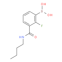 3-(n-ButylcarbaMoyl)-2-fluorobenzeneboronic acid Structure