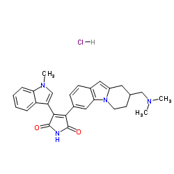 Bisindolylmaleimide XI hydrochloride结构式