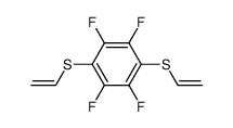 1,2,4,5-tetrafluoro-3,6-bis(vinylsulfanyl)benzene结构式