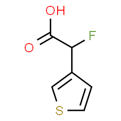 3-Thiopheneacetic acid, α-fluoro- Structure