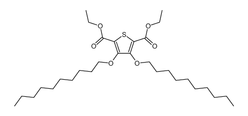 diethyl 3,4-bis(decyloxy)thiophene-2,5-dicarboxylate结构式