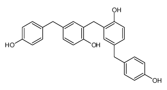 2-[[2-hydroxy-5-[(4-hydroxyphenyl)methyl]phenyl]methyl]-4-[(4-hydroxyphenyl)methyl]phenol Structure