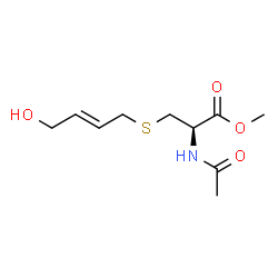 N-Acetyl-S-(4-hydroxy-2-buten-1-yl)-结构式