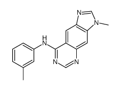 3-methyl-N-(3-methylphenyl)imidazo[4,5-g]quinazolin-8-amine Structure