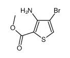 3-氨基-4-溴噻吩-2-羧酸甲酯结构式