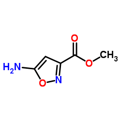 5-氨基异恶唑-3-羧酸乙酯结构式