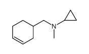 N-(cyclohex-3-en-1-ylmethyl)-N-methylcyclopropanamine结构式