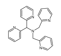 1,1-di(pyridin-2-yl)-N,N-bis(pyridin-2-ylmethyl)methanamine结构式