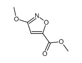 3-甲氧基异恶唑-5-羧酸甲酯结构式