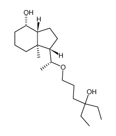(20R)-De-A,B-24,26,27-trihomo-22-oxacholestane-8β,25-diol Structure