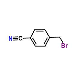 α-溴对甲基苯甲腈结构式