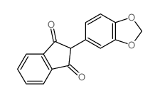 1H-Indene-1,3(2H)-dione,2-(1,3-benzodioxol-5-yl)-结构式