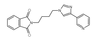 4-[4-(吡啶-3-基)咪唑-1-基]丁基酞酰亚胺结构式