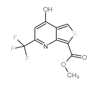 甲基4-羟基-6-(三氟甲基)噻吩[3,4-b]吡啶-1-羧化物结构式