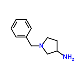 1-苄基-3-氨基吡咯烷结构式