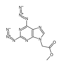 methyl 2-(2,6-diazidopurin-9-yl)acetate Structure