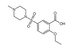 2-乙氧基-5-(4-甲基-1 哌嗪磺酰基)苯甲酸结构式