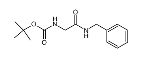 Boc-glycine-benzylamide结构式