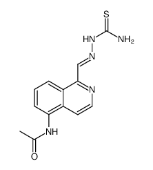 5-acetylamino-isoquinoline-1-carbaldehyde thiosemicarbazone Structure