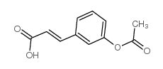 3-乙酸基肉桂酸结构式