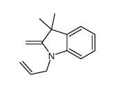 3,3-dimethyl-2-methylidene-1-prop-2-enylindole Structure