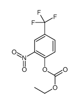 Carbonic acid ethyl 4-trifluoromethyl-2-nitrophenyl ester Structure