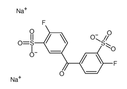 3,3’-二磺酸化-4,4’-二氟二苯甲酮二钠盐结构式