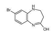 7-溴-4,5-二氢-1H-苯并[b][1,4]二氮杂卓-2(3H)-酮结构式