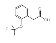 2-(三氟甲氧基)苯乙酸结构式