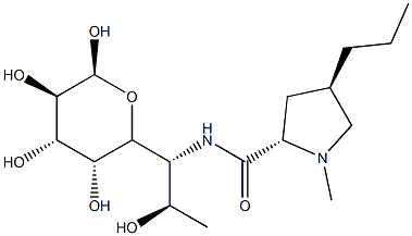 6,8-Dideoxy-6-[[[(2S)-1-methyl-4β-propyl-2α-pyrrolidinyl]carbonyl]amino]-α-D-erythro-D-galacto-octopyranose结构式