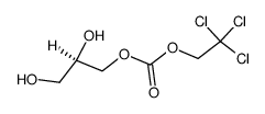 [R,(-)]-D-Glycerol 1-[carbonic acid (2,2,2-trichloroethyl)] ester structure