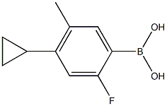 2-Fluoro-5-methyl-4-cyclopropylphenylboronic acid Structure