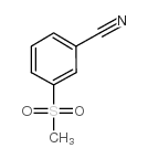 3-(甲基磺酰基)苯甲腈结构式