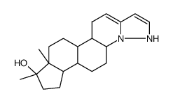 (17β)-17-methyl-2'H-androst-2-eno[3,2-c]pyrazol-17-ol Structure