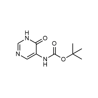 (6-氧代-1,6-二氢嘧啶-5-基)氨基甲酸叔丁酯结构式