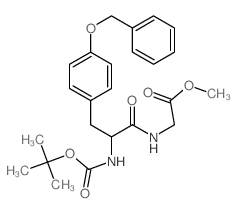 methyl 2-[[3-(4-phenylmethoxyphenyl)-2-(tert-butoxycarbonylamino)propanoyl]amino]acetate Structure