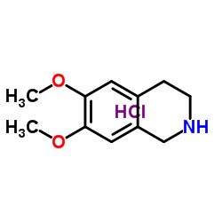 6,7-Dimethoxy-1,2,3,4-tetrahydroisoquinoline hydrochloride Structure