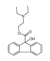 2-(diethylamino)ethyl 9-hydroxyfluorene-9-carboxylate结构式
