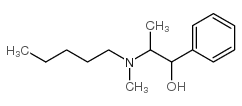 alpha-[1-(甲基戊基氨基)乙基]-苄醇结构式