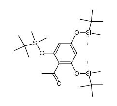 2',4',6'-tri-tert-butyldimethylsilyloxyacetophenone Structure