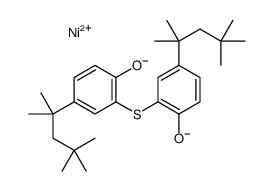 [[2,2'-thiobis[4-(1,1,3,3-tetramethylbutyl)phenolato]](2-)-O,O',S]nickel结构式