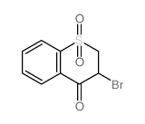 4H-1-Benzothiopyran-4-one,3-bromo-2,3-dihydro-, 1,1-dioxide结构式